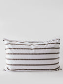 Striped cotton pillowcase