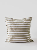 Striped cotton pillowcase