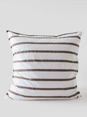 Striped cotton pillowcase
