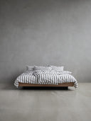 Striped cotton duvet cover