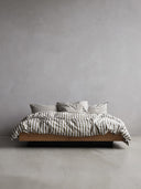 Striped cotton duvet cover