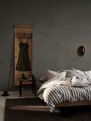 Striped cotton duvet cover