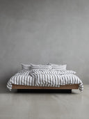 Striped cotton duvet cover
