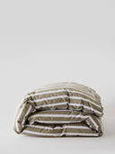Striped cotton duvet cover