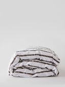 Striped cotton duvet cover
