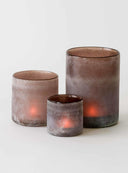 Frost ljuslykta large - brown