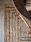 Graphic hemp rug 200x300 Tell Me More