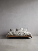 Striped cotton duvet cover