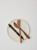 Teak butter knives 2-p