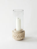 Extra glass for travertine candle lantern