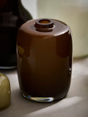 Verona glass vase brown