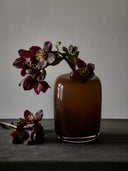 Verona glass vase brown