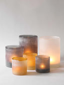 Frost ljuslykta medium - amber