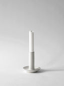 Lou candlestick - white