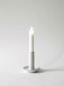 Lou candlestick - white