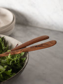 Teak salad cutlery
